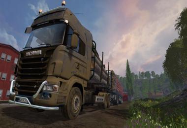Scania R730 forest and trailer v1.2