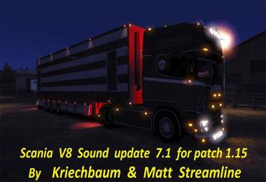 Scania V8 sound mod update 7.1 for patch 1.15