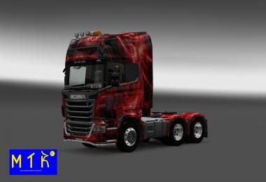 Skin Scania Red Traces
