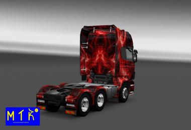 Skin Scania Red Traces