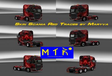 Skin Scania Red Traces