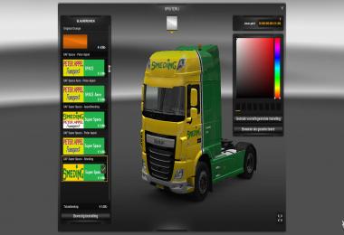 Daf XF Euro6 Peter Appel Skin Pack 5  1.15.1