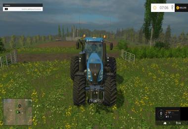 New Holland T8320 With Twin Dynamic Rear Wheels v1.0