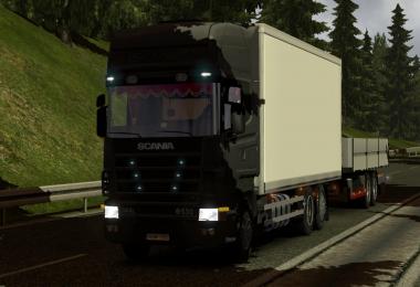 Scania 124l tandem with trailer Mod V1.0