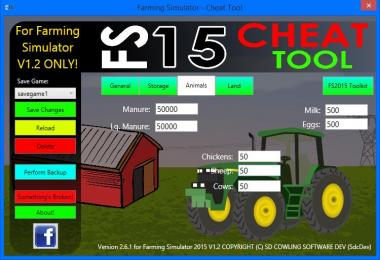 FS2015 Cheat Tool For FS15 V1.2 V2.6.1