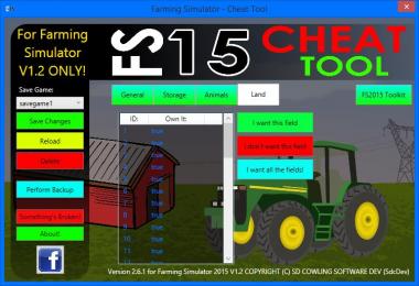FS2015 Cheat Tool For FS15 V1.2 V2.6.1