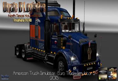 B62-Kenworth T800 Uncle D Logistics North Texas Haulers Inc. Skin V1
