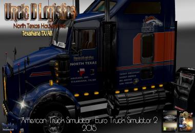 B62-Kenworth T800 Uncle D Logistics North Texas Haulers Inc. Skin V1