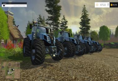 Blue New Holland T8's 4 pack Final Version's V1.5 Final