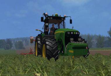 John Deere 8520 mod plowing + Bonus