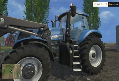 New Holland T8.320 with Front Loader Attachment & Large Loaders v1.0