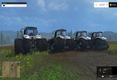 White New Holland T8's 4 pack Final Version's V1.5 Final