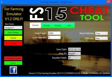 FS 2015 Cheat Tool for FS2015 V1.2