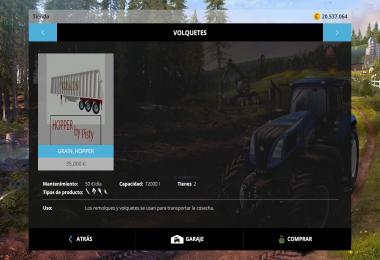 Grain hopper whit dolly v1