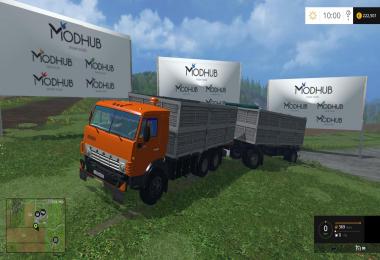 KamAZ 53212 Yellow + Trailer GKB v2.0