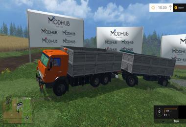 KamAZ 53212 Yellow + Trailer GKB v2.0