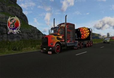 Kenworth T800 Hot Road combo pack with Cement Mixer
