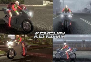 Motorcycle Kenshin in Traffic 1.16.x