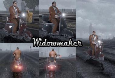 Motorcycle Widowmaker in Traffic