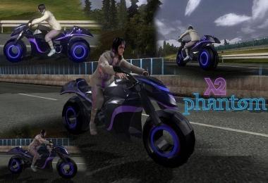 Motorcycle X2-Phantom in Traffic