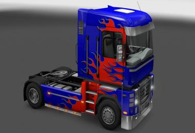 Renault Magnum Flames Paint Job