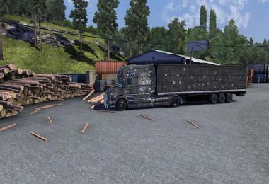 Steel with bullet holes all in one folder