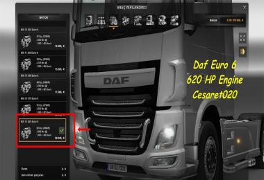 Daf XF Euro 6 620 HP Engine