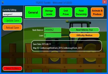 FS 2015 Toolkit Incl. Cheat Tool V1.1.1.0