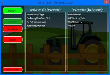 FS2015 Toolkit Incl. Cheat Tool V1.0.0.0