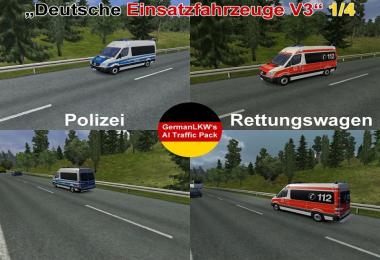 GermanLKW's AI-Traffic Pack German Rescue Cars V3