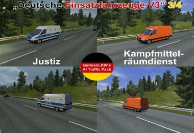 GermanLKW's AI-Traffic Pack German Rescue Cars V3