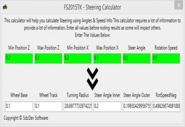 PHYSICS CALCULATORS (MOTOR, GEAR RATIO, SPEED, STEERING) V1.1