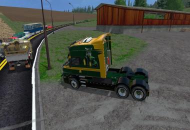 John Deere Scania truck John Deere SemiTrailer by Eagle355th v2.0