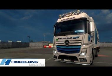Actros MP4 Hindelang Skin + Schmitz Trailer