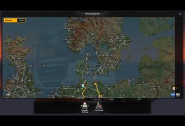 Europamap in color v2.0 mirt Scandinavien DLC