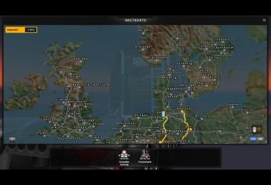 Europamap in color v2.0 mirt Scandinavien DLC