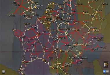 Road Atlas Map Backgrounds for ETS2, ProMods, TSM