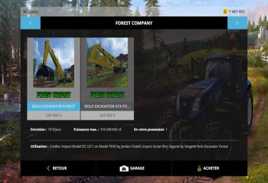 Rolo Excavator Forest Pack Beta