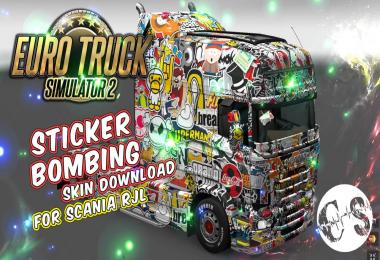 Skin Sticker Bombing for Scania RJL