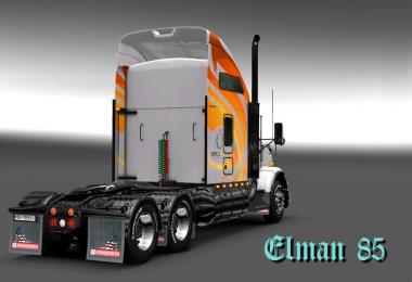 The skin Baku for Kenworth T800 + Chereau trailer