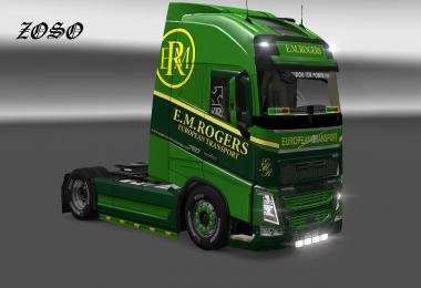Volvo FH16 2012 Pendragon E.M.Rogers Skin