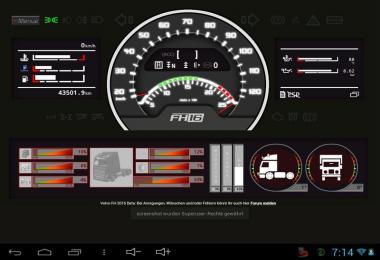 Volvo FH16 dashboard v0.3.8 Beta