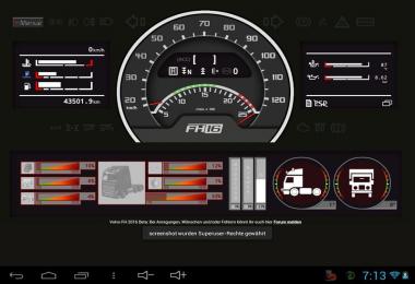Volvo FH16 dashboard v0.3.8 Beta