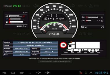 Volvo FH16 dashboard v0.4.1 Beta