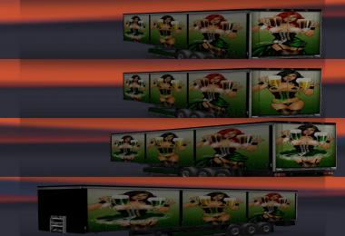 EAM Irish Red Beer Trailer Set