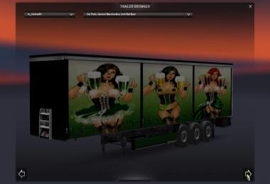 EAM Irish Red Beer Trailer Set