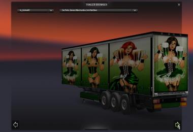 EAM Irish Red Beer Trailer Set