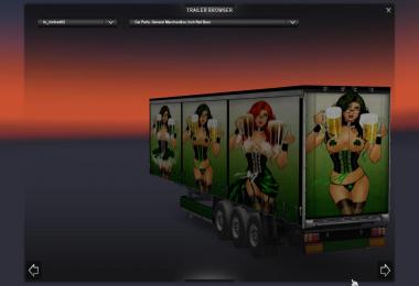 EAM Irish Red Beer Trailer Set