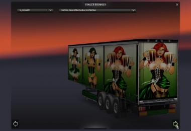 EAM Irish Red Beer Trailer Set