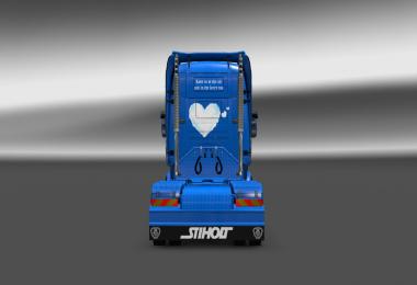 Scania RJL Love is in the air skin v1.0